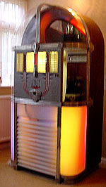 All original 1950 AMI 'Model C' juke box working on dimes